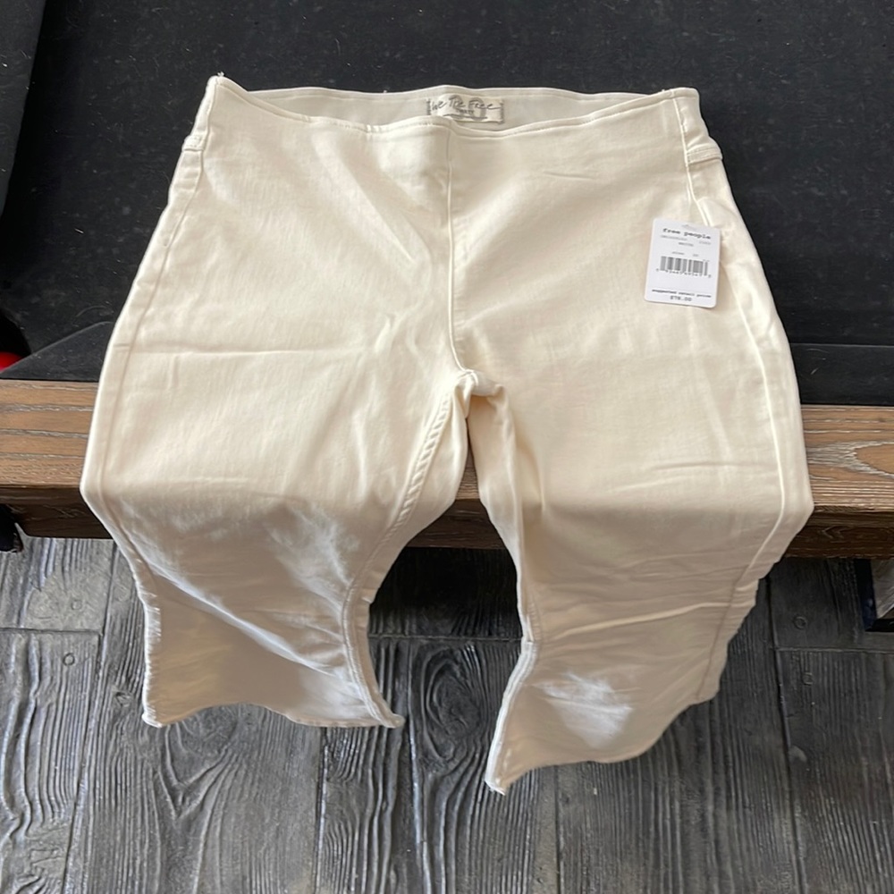 Free people white flare NWT